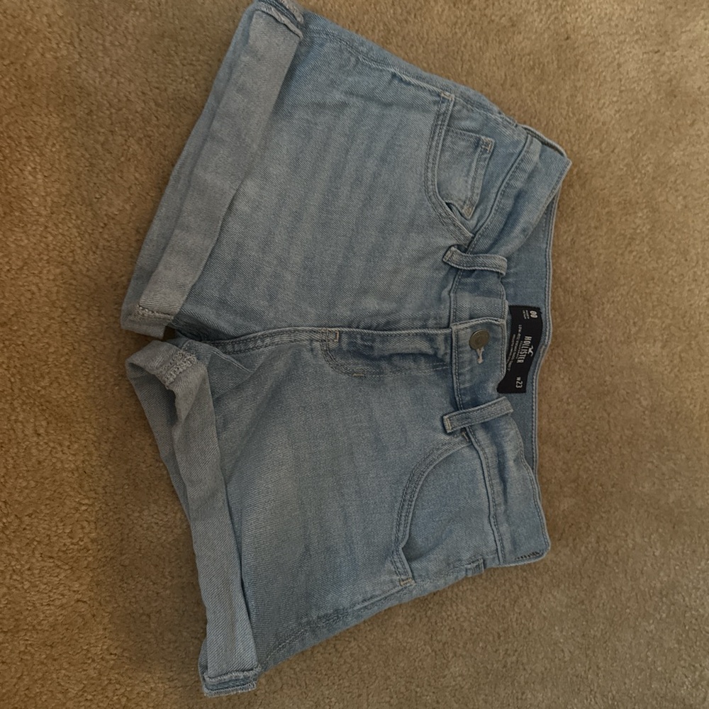 Hollister Sky Blue Denim Shorts
